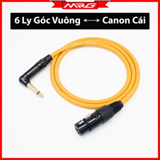  Dây Canon Cái Ra 6 Ly Cong Góc Vuông dài 0.5m-1m-2m-3m-5m cáp kết nối tín hiệu âm thanh jack 6ly canon cái. 