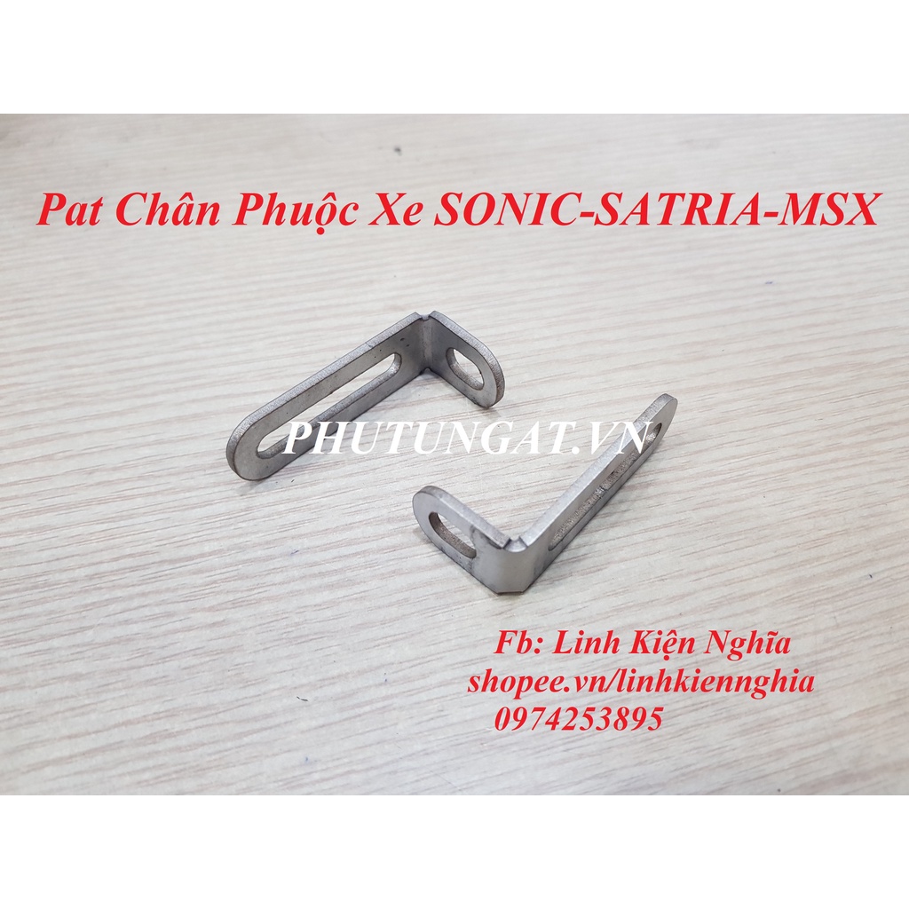 Pat Chân Phuộc Lắp Đèn Bi Mini cho Xe Sonic Satria MSX ( 1 cặp)