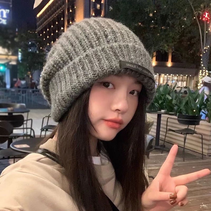 Mũ Len Trơn Màu Thời Trang Hàn Quốc Dành Cho Nữ