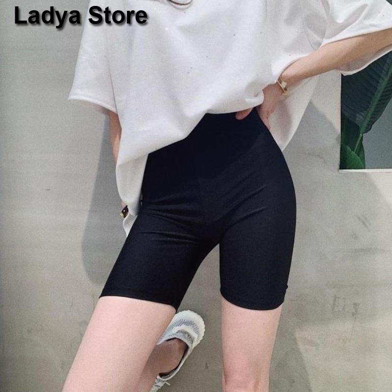 Quần legging đùi nâng mông vải thun dày dặn ôm body LADYA STORE