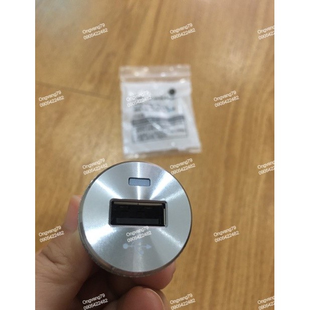 Tẩu sạc usb Hyundai chính hãng mạ crôm