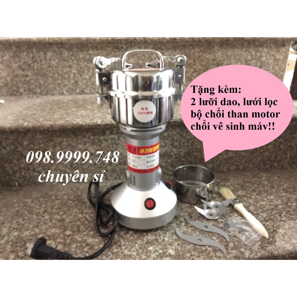 [GIẢM GIÁ] MÁY XAY BỘT CỰC MỊN 200G- XAY NGHIỀN bột cây lá khô, củ quả khô như tam thất, nghệ khô, gừng khô