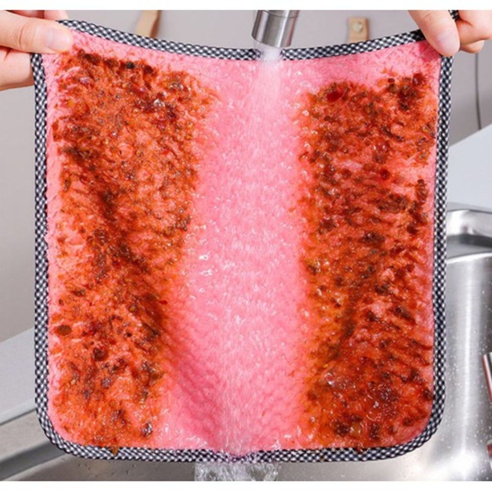 Set 1/3/5 khăn lau bát đĩa chống dính dầu tiện dụng cho nhà bếp