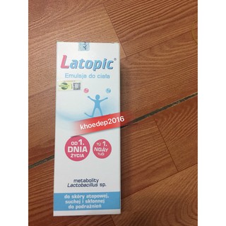 Nhũ tương dưỡng ẩm Latopic emusja ciata 250ml mau moi
