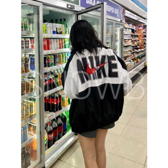 Áo Khoác Dù 2 Lớp Jacket Vintage V4 Vintage Red Logo - Vải Cao Cấp The.Laz