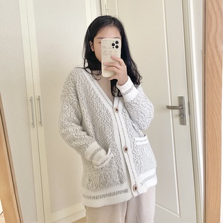 Áo Nora Cardigan len lông thỏ