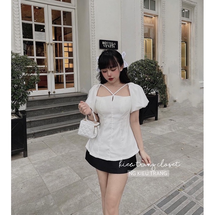 ÁO CỔ VUÔNG TAY BỒNG