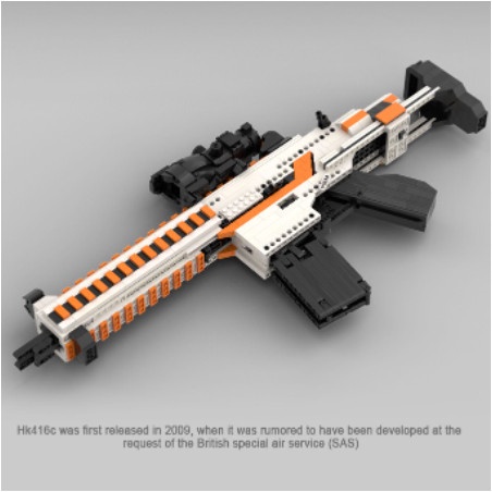 Đồ Chơi Lắp Ráp Mô Hình Súng PUBG M416 Asiimov - M416 ICE MOC CSGO Kevin 183 với 1000+ Mảnh Ghép