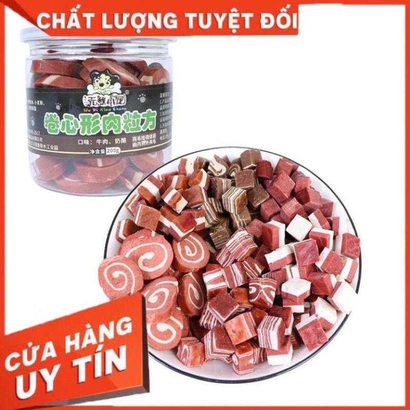 Snack vị bò cho chó 200gr