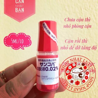 5ml - Dung Dịch Nhỏ Mắt cận Sancoba Giảm Mỏi Mắt Tăng Cường Thị Lực Nhật Bản