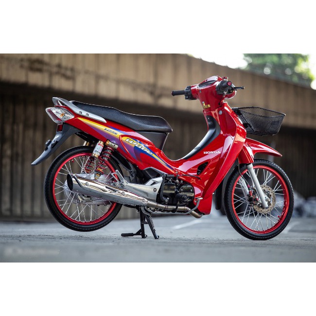 dàn áo màu đỏ 2 full chóa trước và chóa sau wave 125 R , future 2, 2003-2005 hàng chính hãng nhập khẩu indo