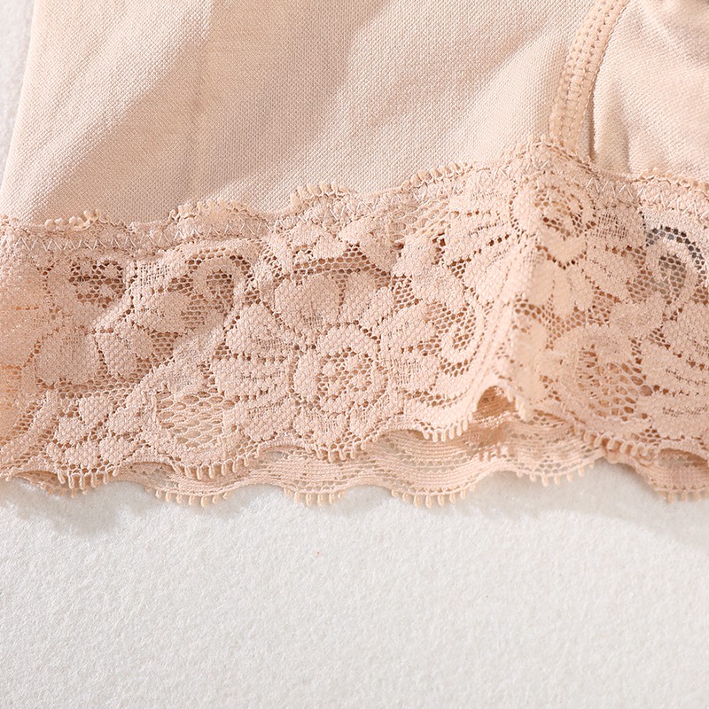 Quần lót Aoweinisi lưng cao phối ren thoáng mát thoải mái cho nữ