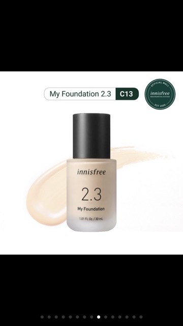 (Phiên Bản Mới) Kem Nền Trang Điểm Innisfree My Foundation 2.3 (30ml)