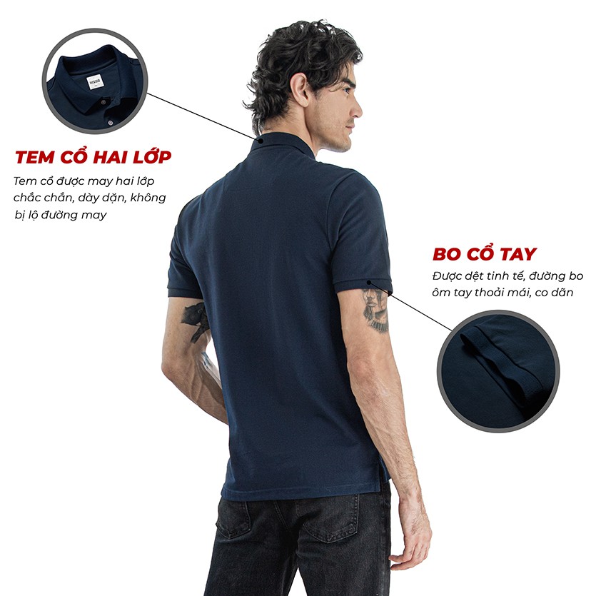 Áo polo nam classic HUSSIO cổ bẻ sang trọng | BigBuy360 - bigbuy360.vn