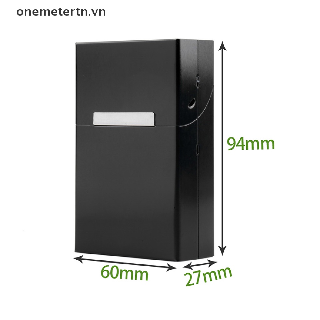 【onemetertn】 Magnetic Cigarettes Aluminum Cigarette Case Cigar Tobacco Holder Pocket Box 【VN】