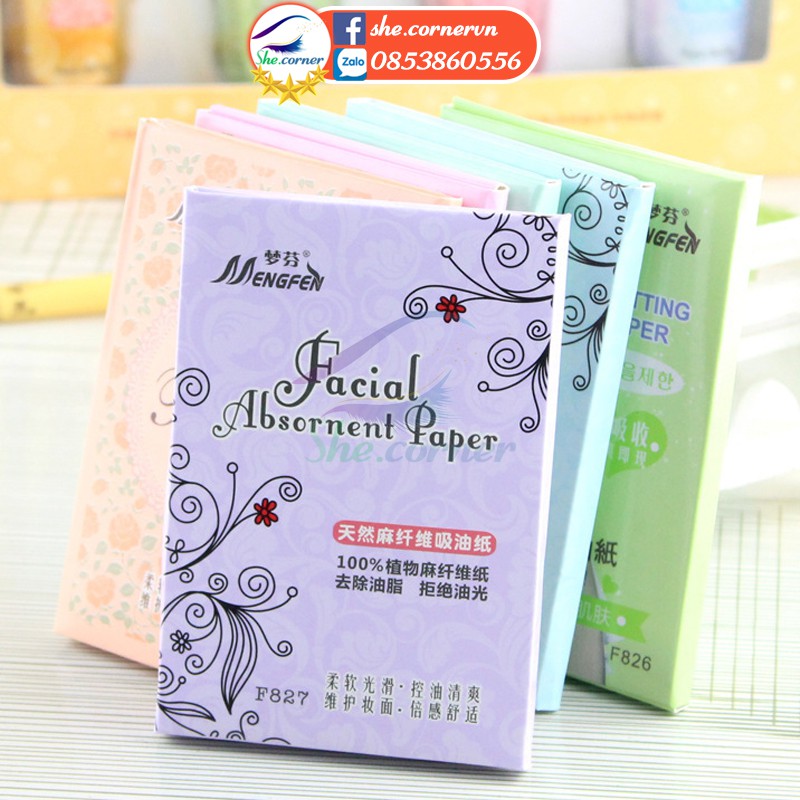 Giấy thấm dầu Mengfen GTD01 Facial Absorbent Paper 70 miếng gói nhỏ tiện dụng | BigBuy360 - bigbuy360.vn