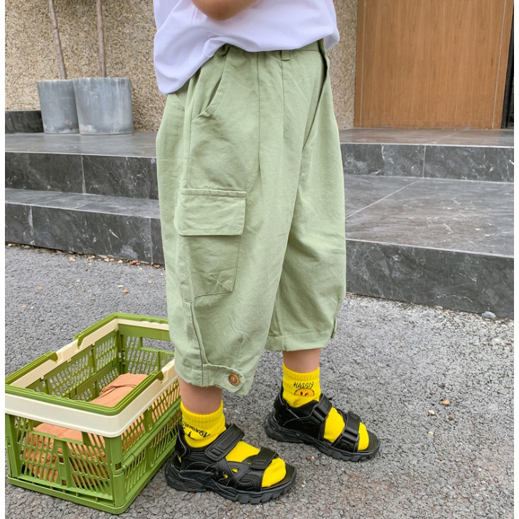 Quần kaki dài nút ống cho bé Q316