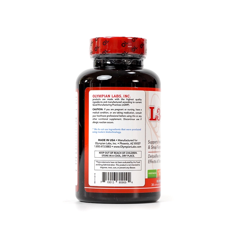 Viên Uống Hỗ Trợ Chức Năng Phổi, Phế Quản Và Xoang Olympian labs L3 Support 30 Viên