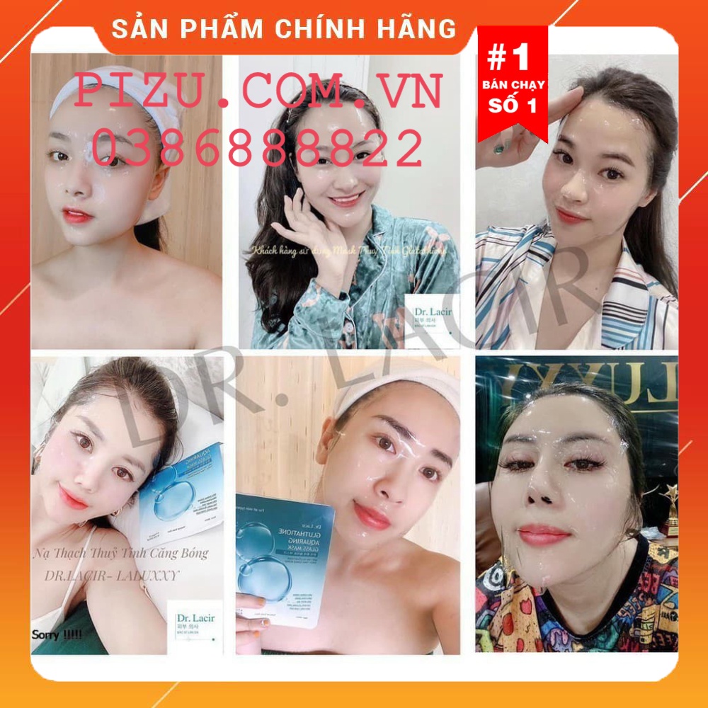 Mặt nạ thủy tinh Dr.Lacir hộp 6 miếng giúp dưỡng trắng da, cấp ẩm, căng bóng, mịn màng HÀNG CHÍNH HÃNG