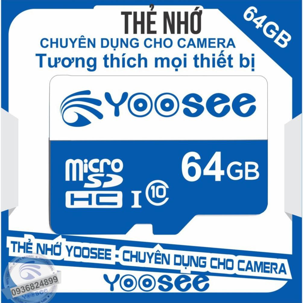 Thẻ Nhớ 64GB Yoosee Chính Hãng - Tốc Độ Cao Chuẩn Class10 1 Đổi 1 Trong 5 Năm | BigBuy360 - bigbuy360.vn