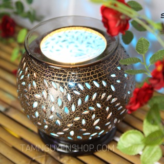 [LOẠI 1 - TẶNG BÓNG ĐÈN] Đèn xông tinh dầu gốm T0009