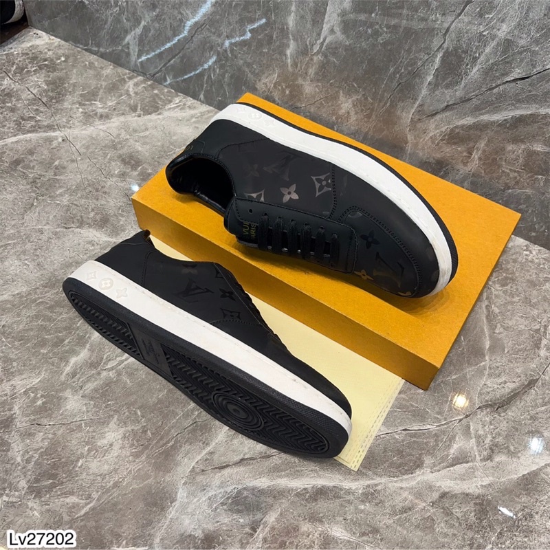 Giày LV Nam Logo Hoa Cao Cấp - Giày Sneaker Nam LV Giá Tốt