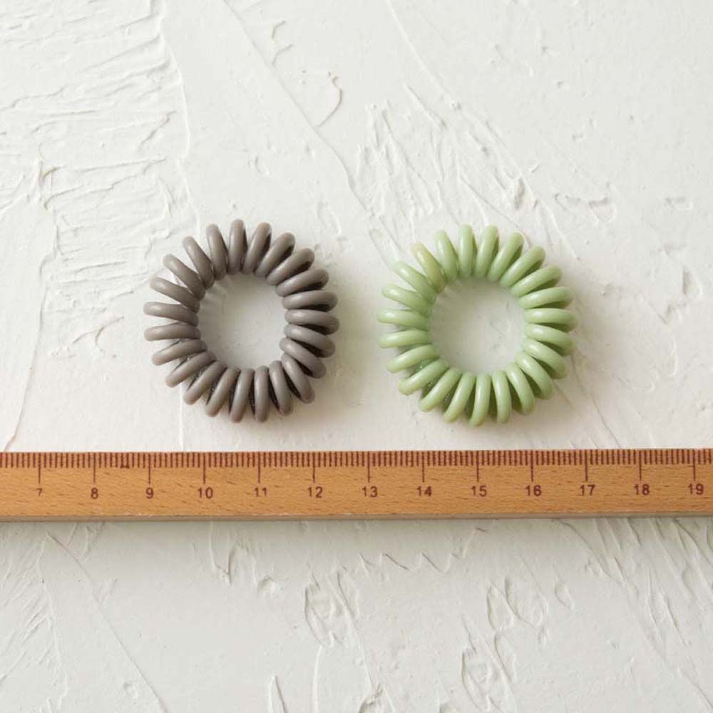 Set 9 Dây Cột Tóc Lò Xo Co Giãn Màu Sắc Ngọt Ngào Phong Cách Hàn Quốc Cho Nữ