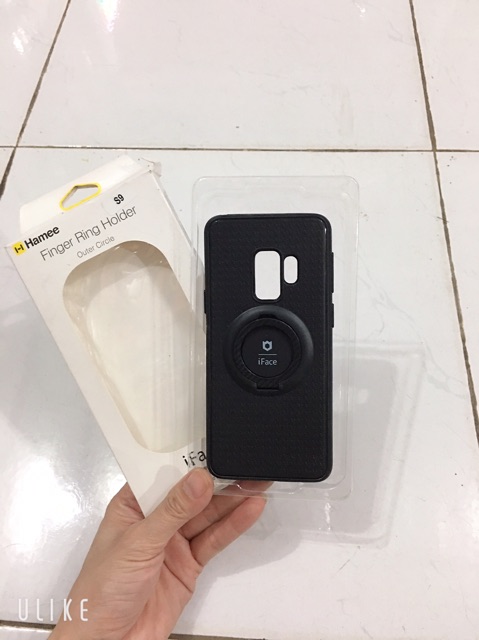 Ốp kèm ring sam sung S9 dẻo đen