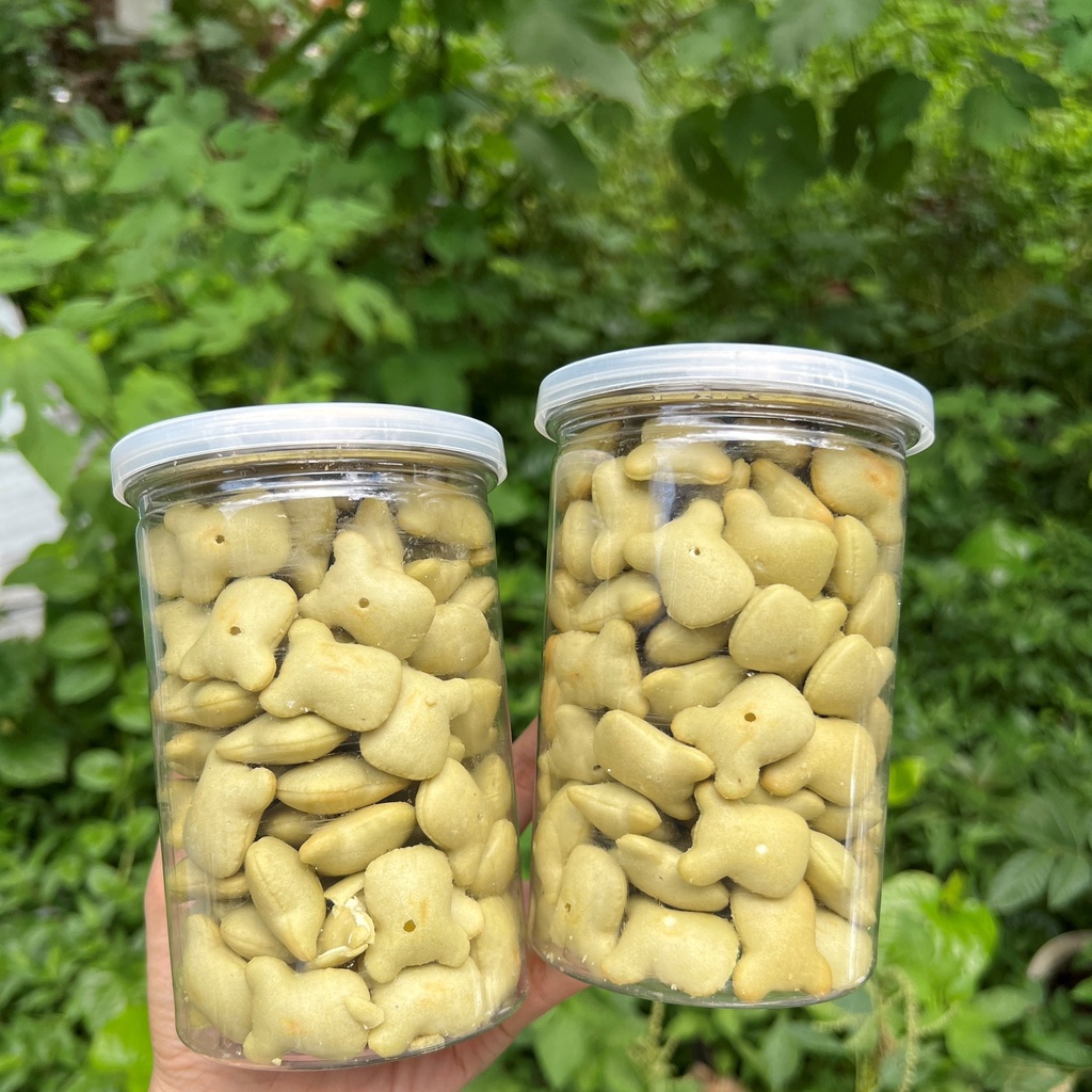 Bánh gấu nhân kem Thiên Hồng hũ 280gr ăn vặt cực thơm béo vị sữa