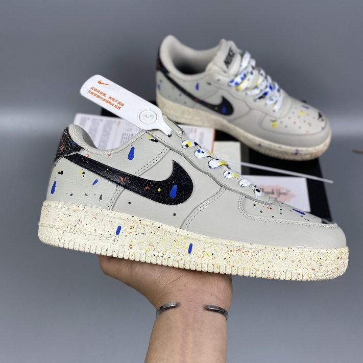 Giày thể thao af1 Low Paint Splatter cao cấp fullbox, Giày Sneaker Nam Nữ Air Force 1 Vẩy Sơn, Cực Êm Chân Tặng Box
