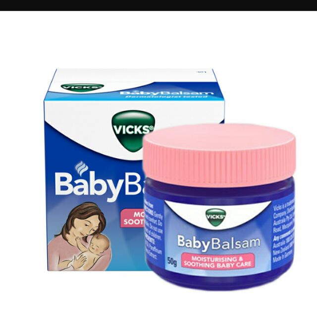 Kem bôi ấm ngực, giảm ho Baby Balsam Vicks (50g)