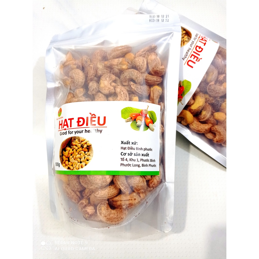 // GIÁ SỈ // 500G Hạt Điều Rang Muối hút chân không- shop thảo mộc hoa