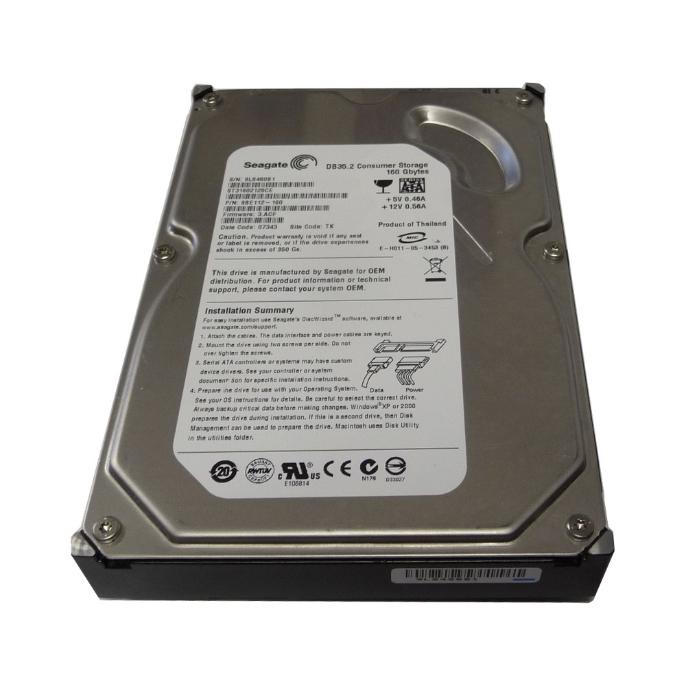 Ổ cứng seagate 160GB sức khỏe 100%