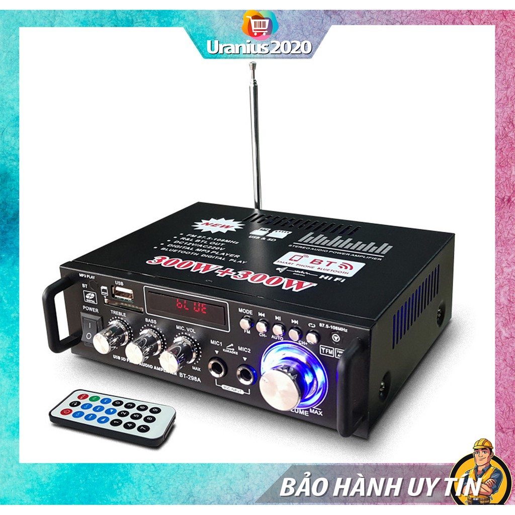 Amly karaoke, Amly Mini Bluetooth BT-298A cao cấp, chức năng đa dạng, ƯU ĐÃI CỰC KHỦNG Bảo hành uy tín 1 đổi 1