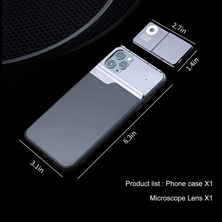 [Mã SKAMPUSHA7 giảm 8% đơn 250k]Ống kính Super Macro 400X cho iPhone 11 Pro Max / 11 Pro / 11
