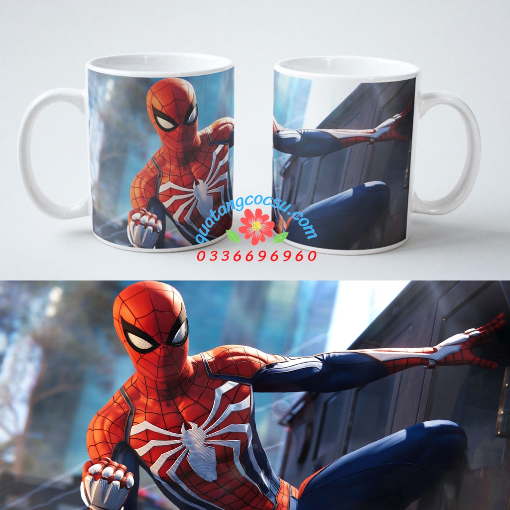 Cốc Sứ Spider Man Nhiều Mẫu, Cốc Spider Man Loại 1, Cốc Marvel