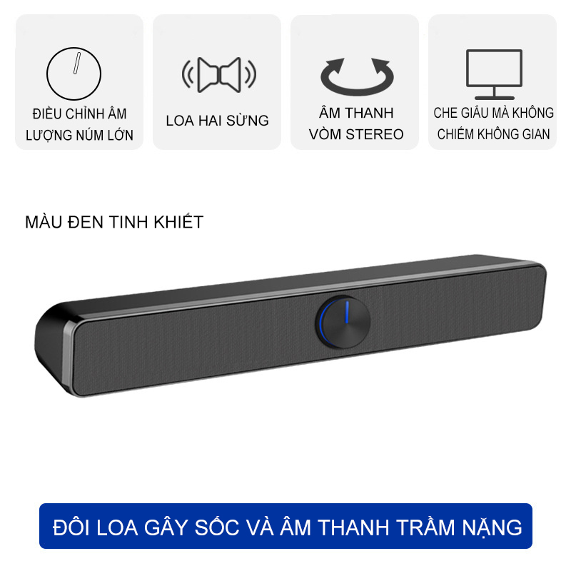 Loa Super Bass SADA V-193 Âm Thanh Vòm 3D Cực Sang Dùng Cho Máy Tính Vi Laptop PC Tivi Nghe Nhạc Giải Trí Cực Đã -NBSADA