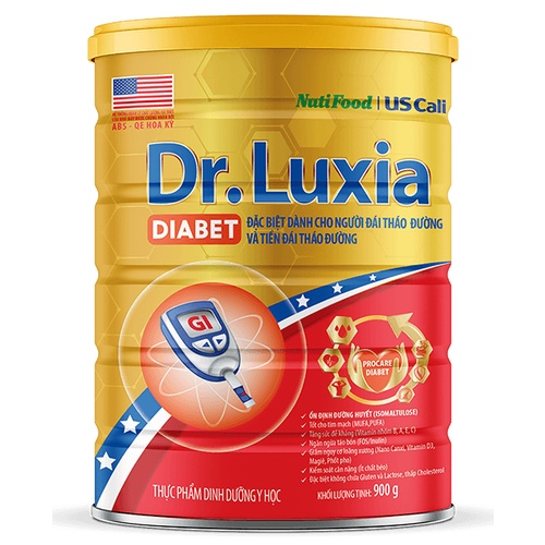 Sữa bột LUXIA DIABET Lon 900g [DATE 2023]
