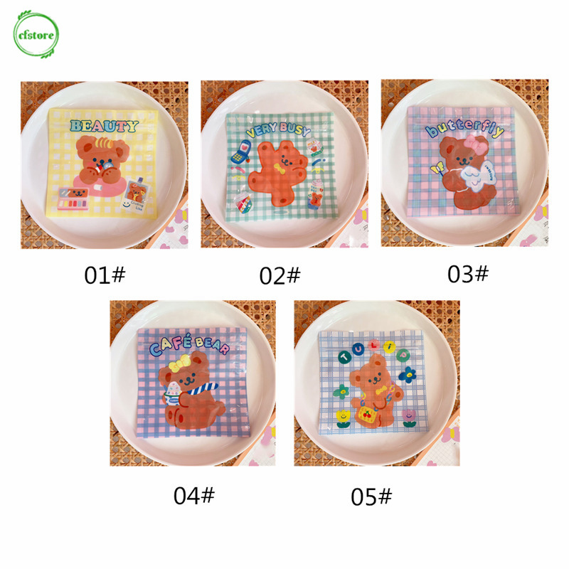 CF Cute Bear Travel Accessories Snacks Airtight Bag Girls Food Biscuit Candy Small Size Packet Candy Gift Bag