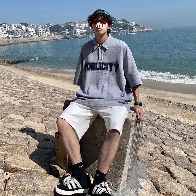 Áo polo Ngắn Tay In Hình Thời Trang Dành Cho Nam