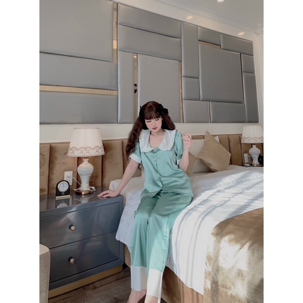 sét đồ bộ pijama nữ tay ngắn quần dài dể thương hot trend | BigBuy360 - bigbuy360.vn