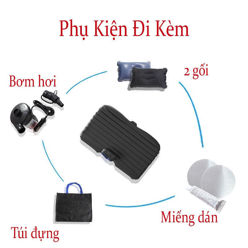 Đệm hơi ô tô, Đệm Hơi Oto, Nệm Xe Hơi Cao Cấp - SIÊU DÀY Loại 1, Khả Năng Chịu Trọng Tải Tốt - SIÊU SALE SẬP SÀN