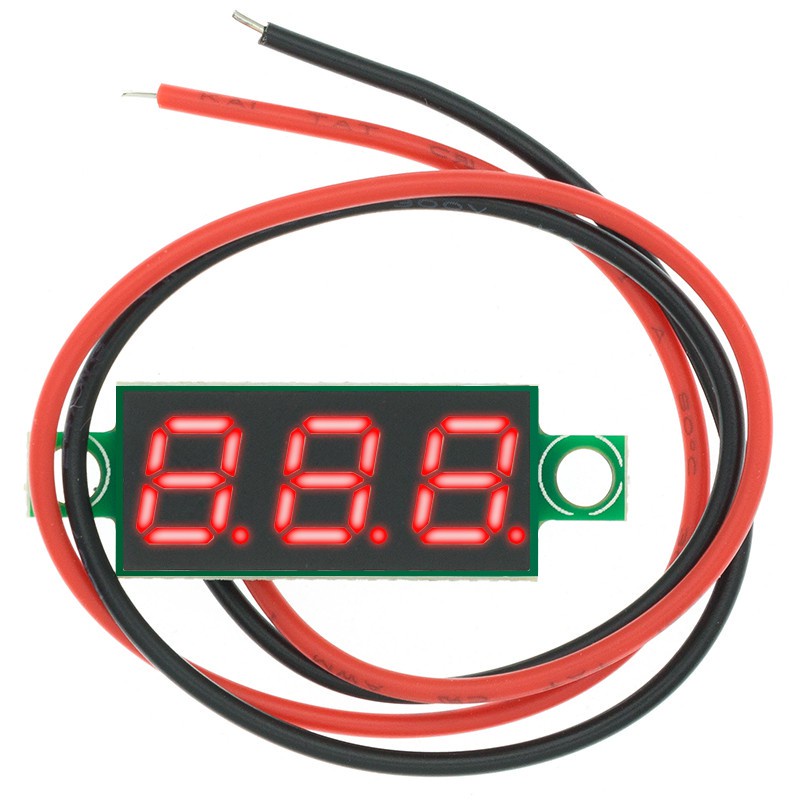 Vôn Kế Kỹ Thuật Số Mini 0.28 Inch 2.5V-40V 5V 9V 12V 24V