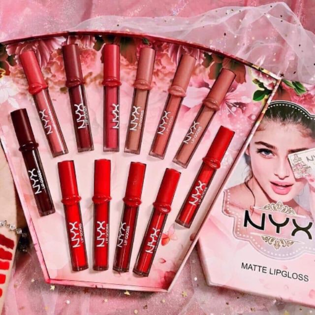 (Sỉ) Set Son lì chính hãng NYX (hàng Thái Lan) bộ 12 cây đủ màu