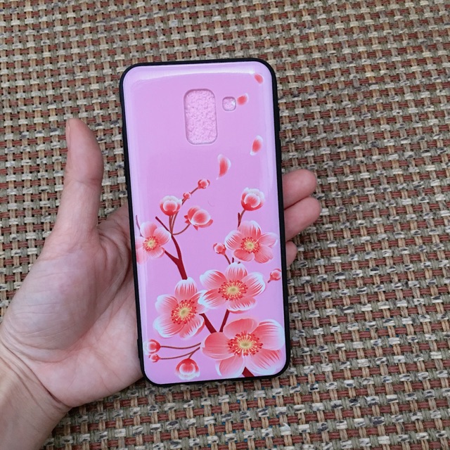 Ốp lưng bóng Hoa đào sam sung J6 (2018)