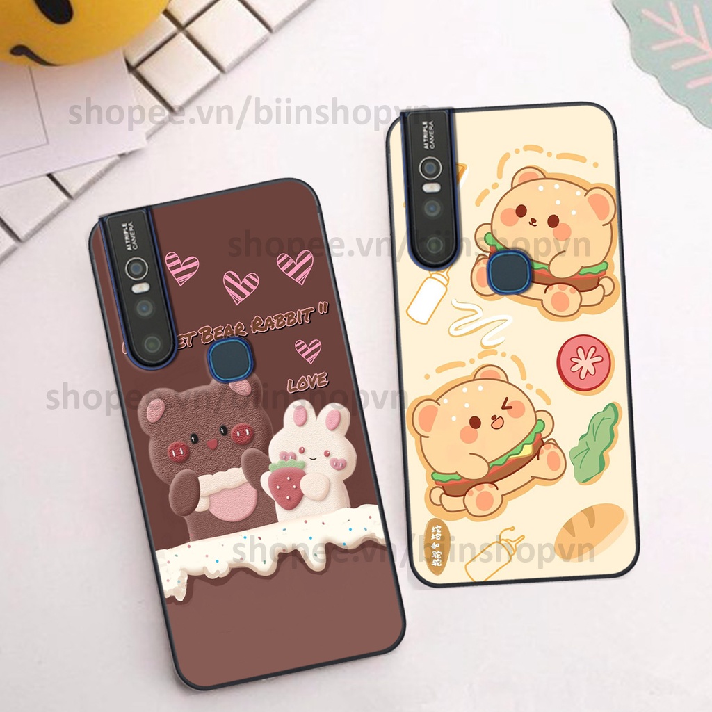 Ốp Vivo V15 / V15 Pro in hình gấu chocolate kẹo ngọt siêu đẹp siêu xinh