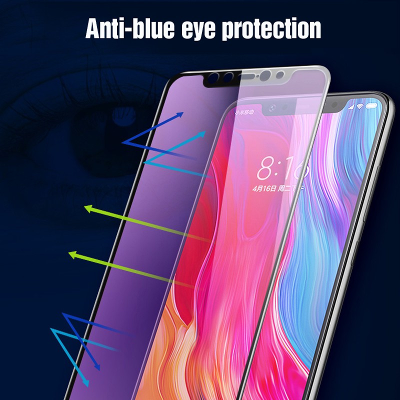 Kính cường lực chống ánh sáng xanh độ cong 10D cho Huawei Nova 4e 3e 3i P P20 P30 P30 Lite