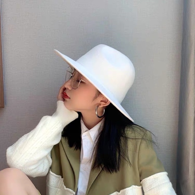 Nón Fedora nỉ dạ vành ngắn