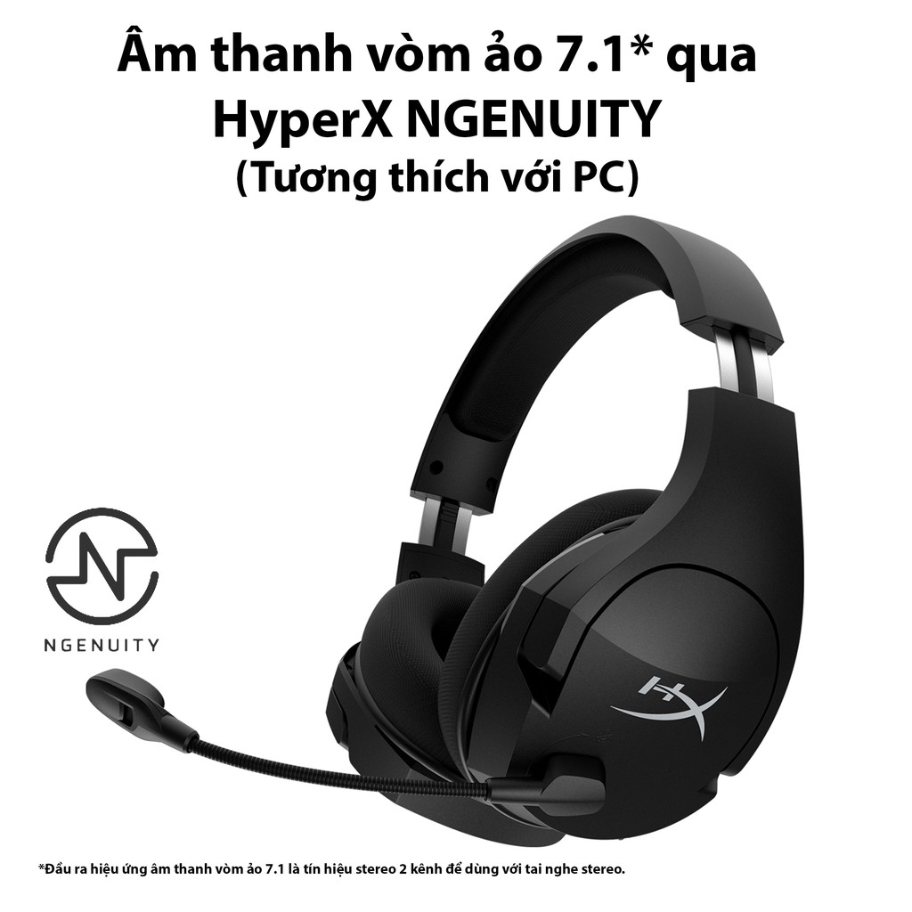 [Mã BMLT300 giảm đến 300K đơn 499K] Tai nghe không dây HyperX Stinger Core Wireless (4P4F0AA)