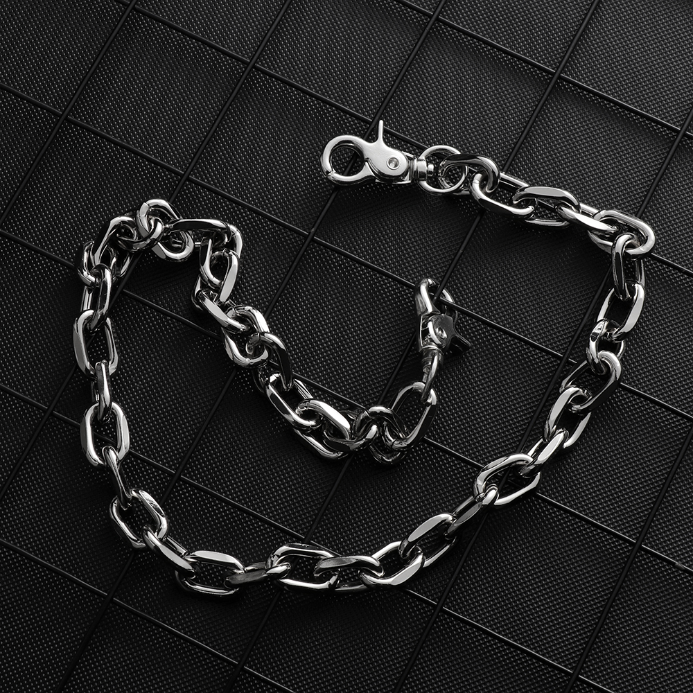 Chuỗi dây xích bằng thép không gỉ đeo trang trí quần phong cách hip hop cá tính